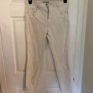 Everlane Cream Skinny Jeans